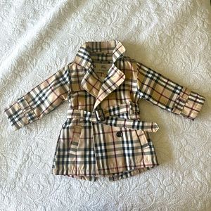 Shearling lined Burberry trench